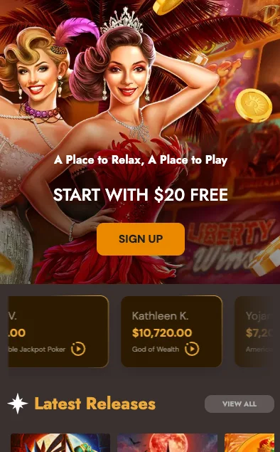 Sun Palace Casino affiliate landing preview